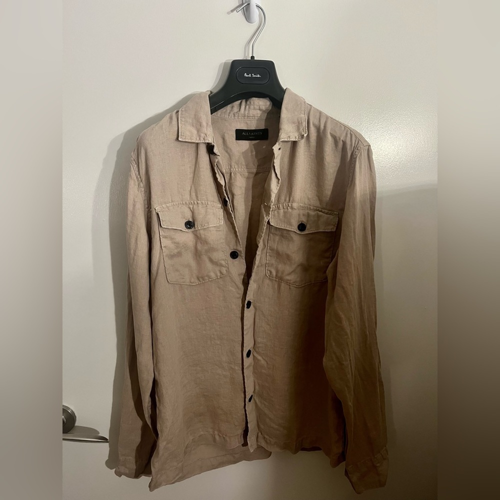 All Saints Linen 100% shirt